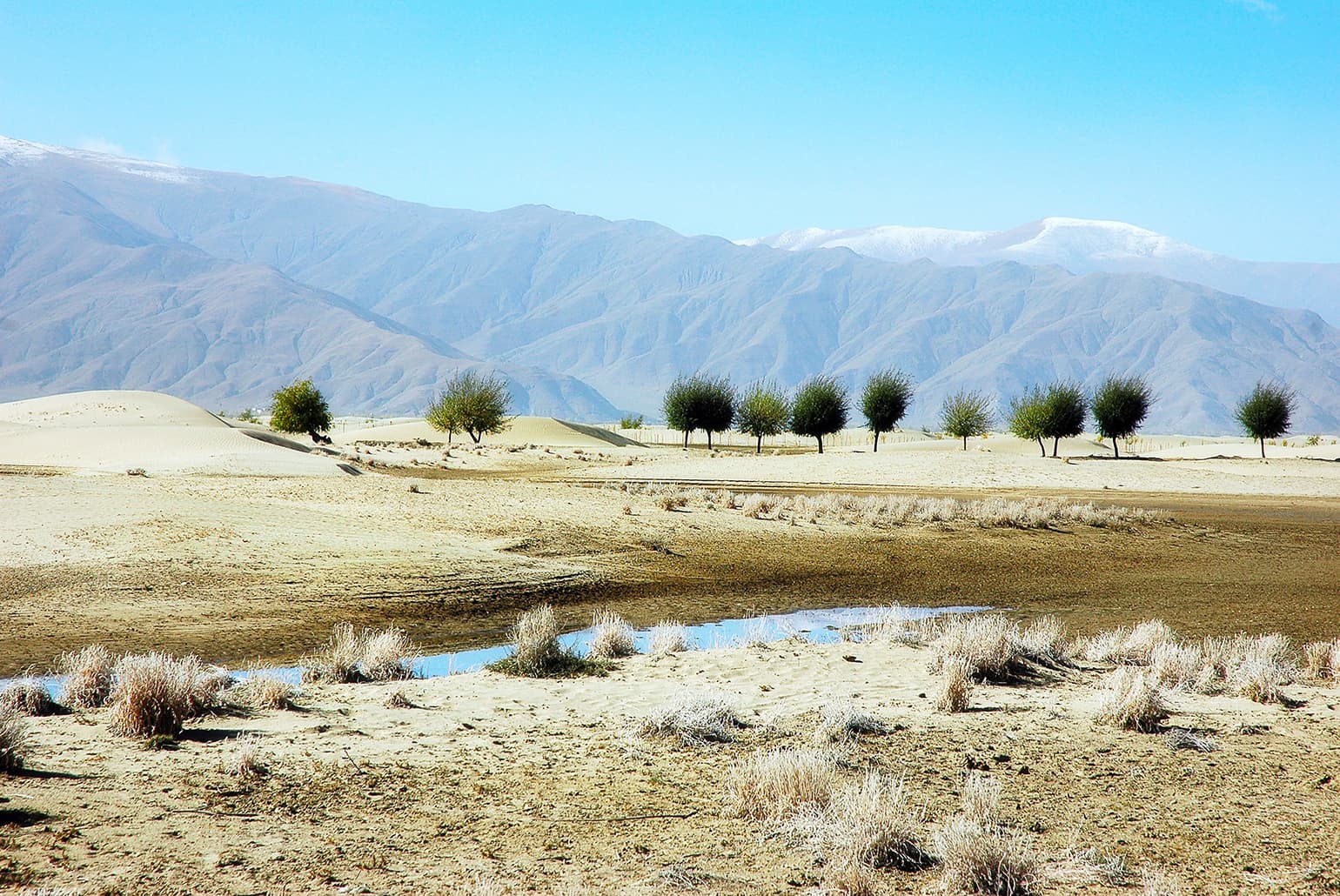 Landschap buiten Lhasa