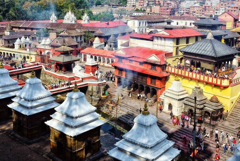 Kathmandu: Pashupatinath tempel en Boudhanath stupa