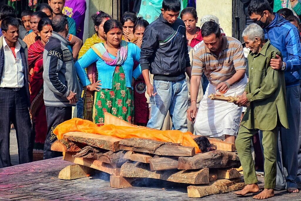 Crematie Pashupatinath tempel