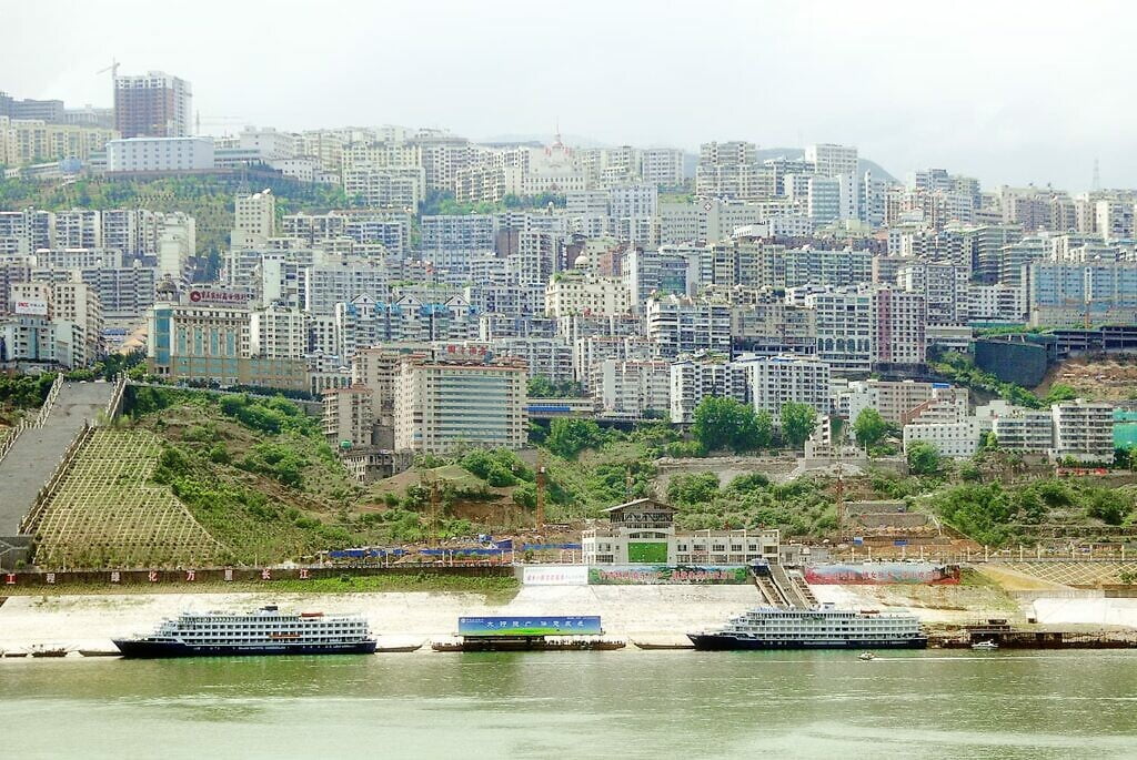 Spookstad langs de Yangtze