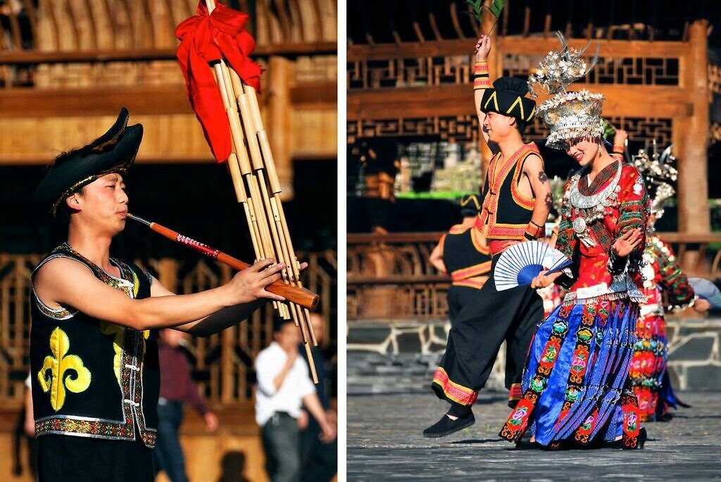 Traditionele dans en muziek Xijiang