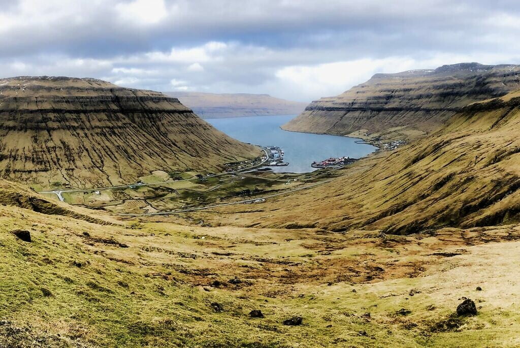 Kollafjørður op het eiland Streymoy