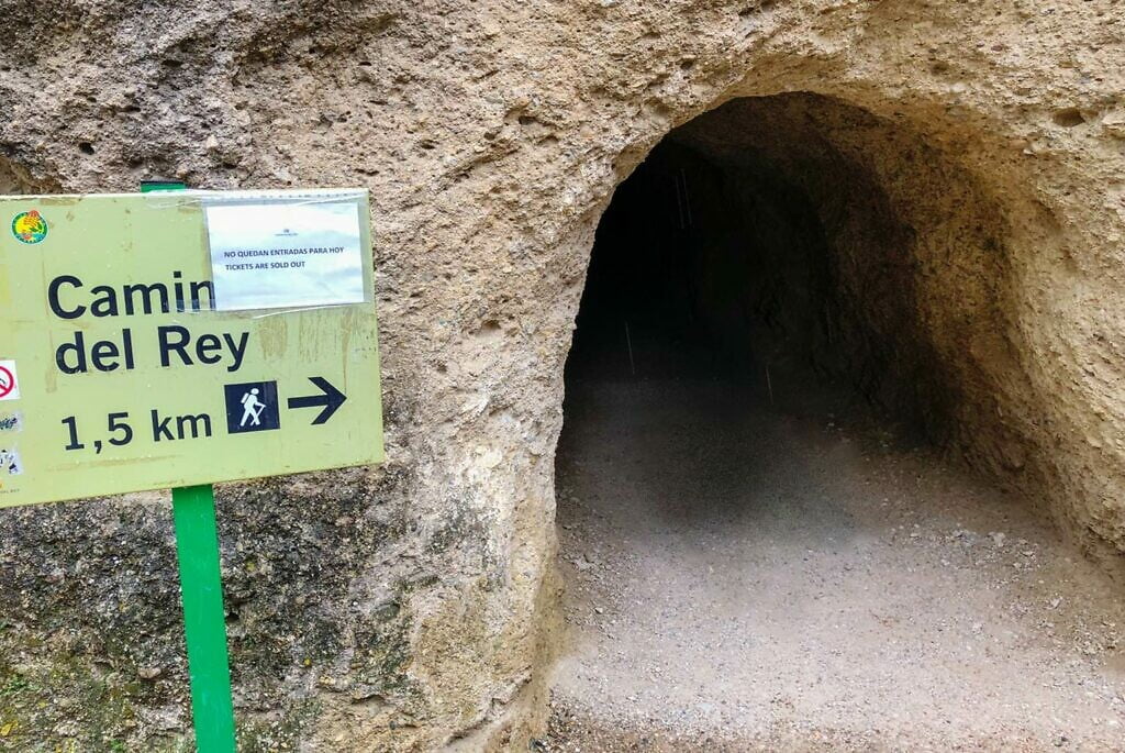 Tunnel naar El Caminito del Rey