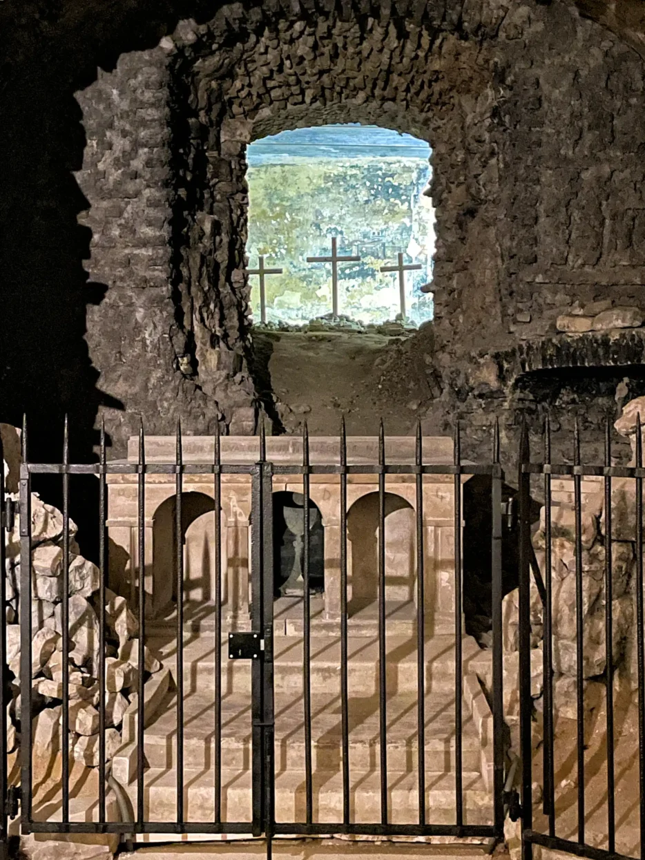 Crypte basiliek Notre-Dame