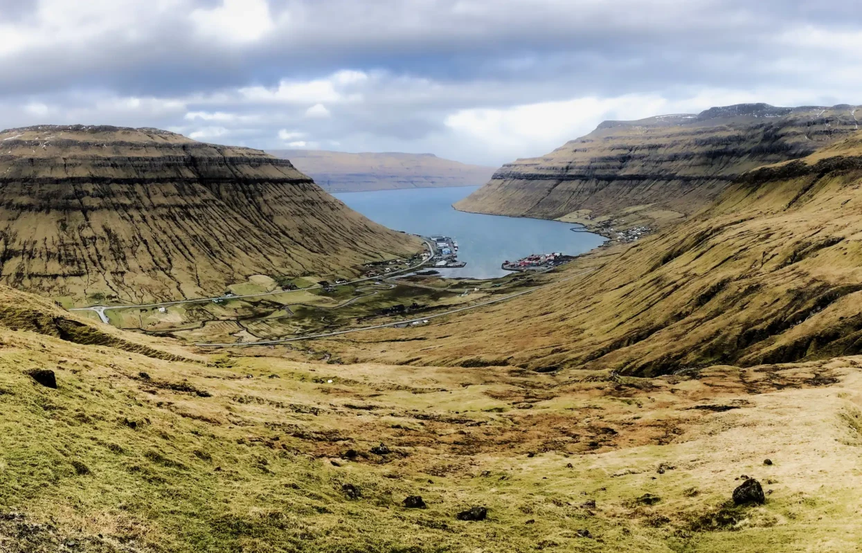 Kollafjørður op het eiland Streymoy