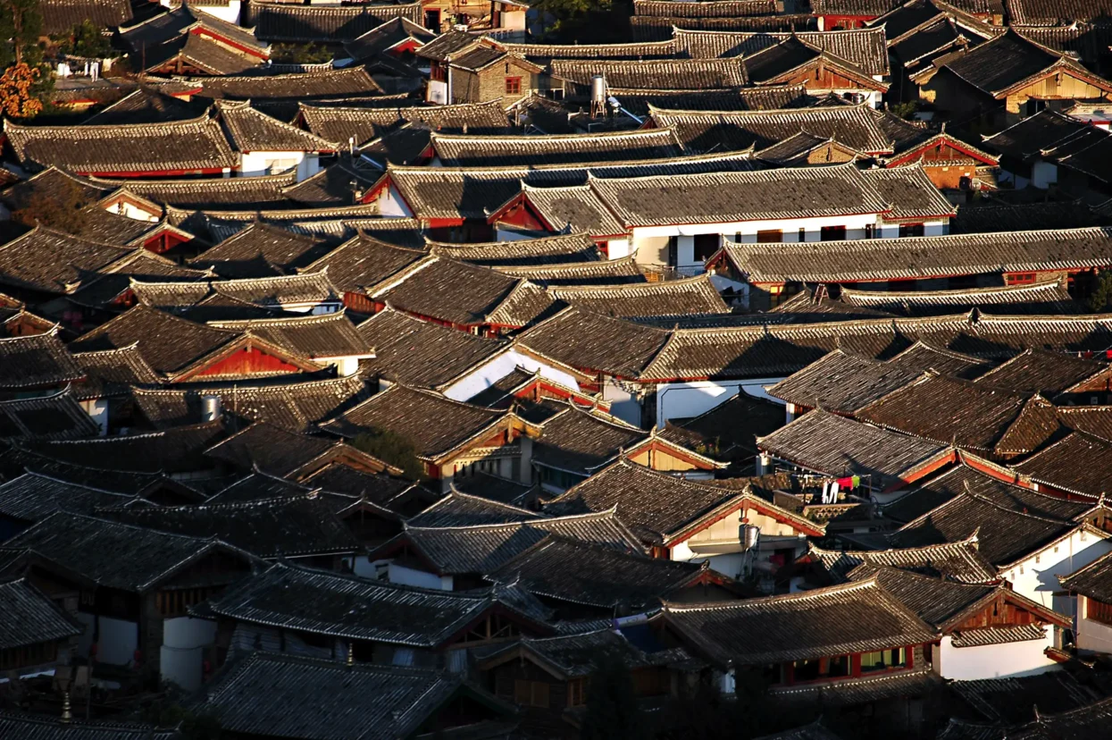 Typische daken in Lijiang