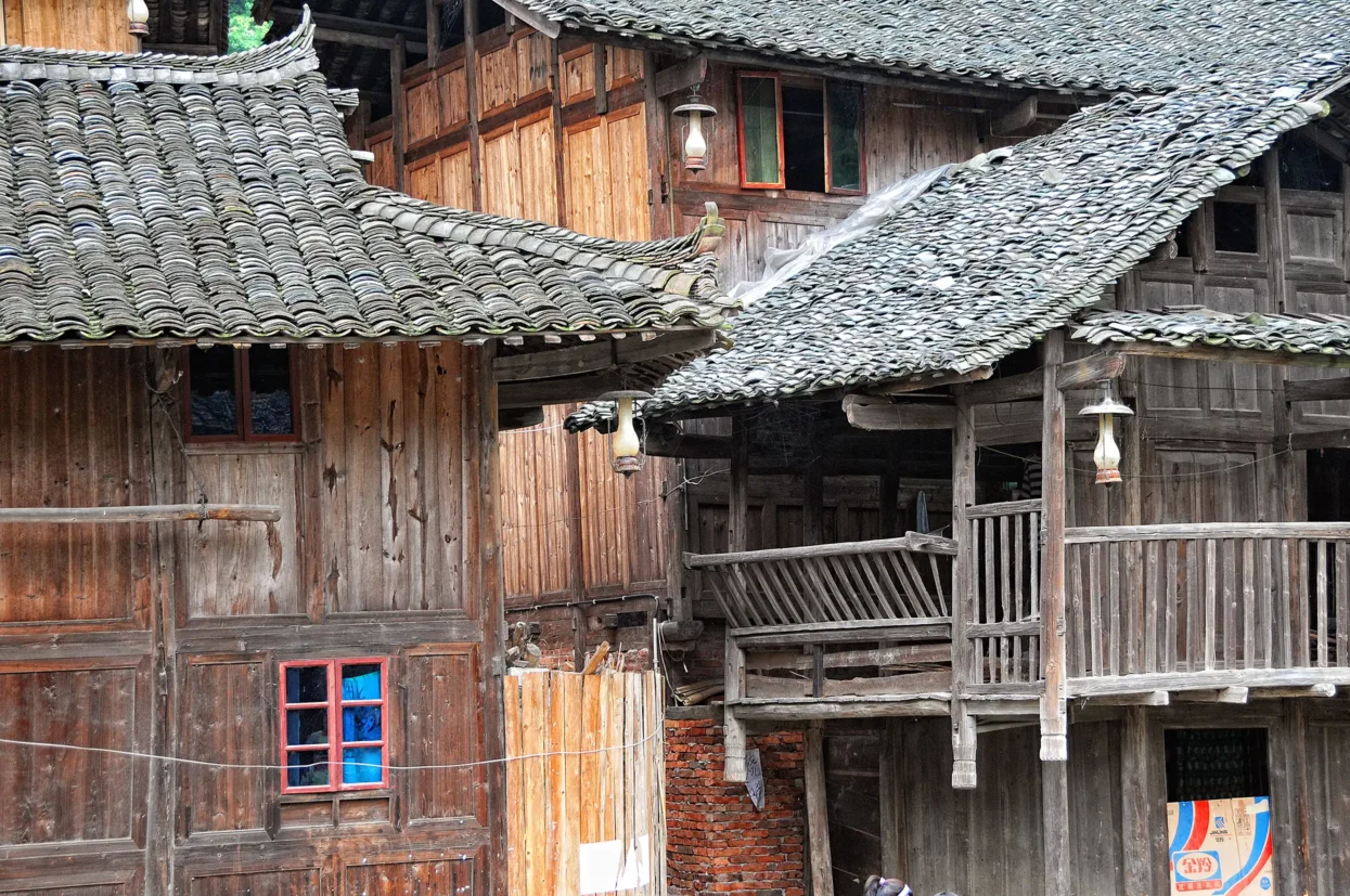 Traditionele daken Xijiang