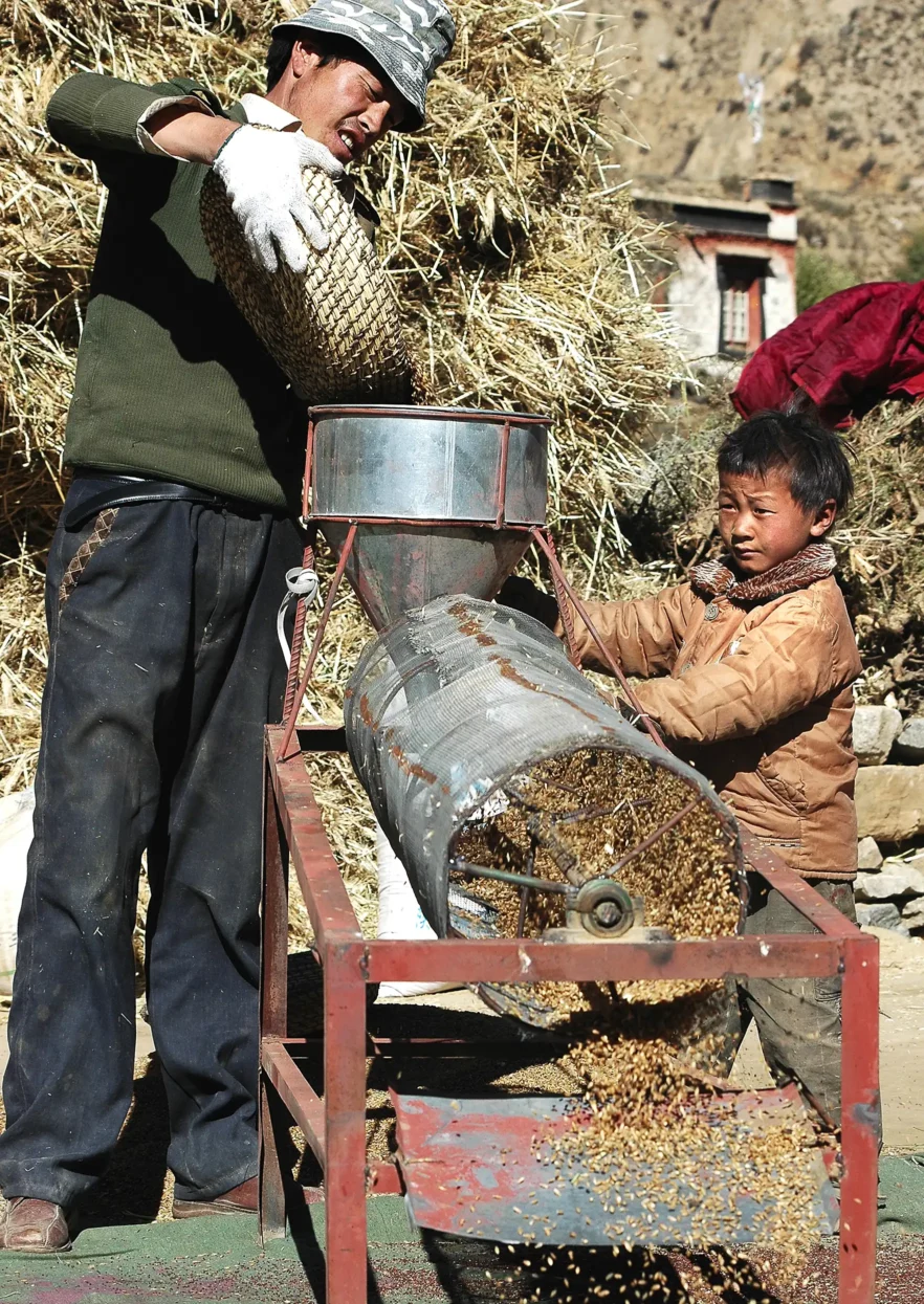 Tibetaans Boerengezin