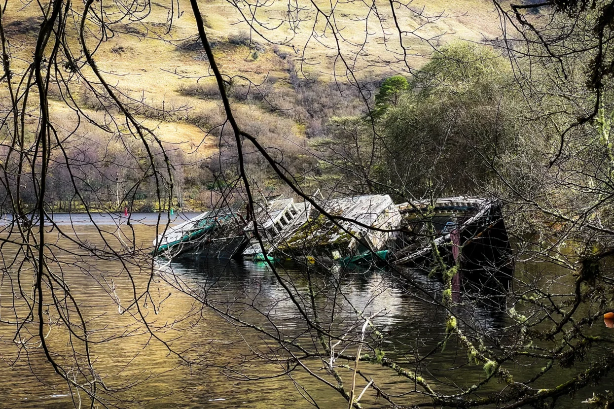 Scheepswrak bij Invergarry Castle