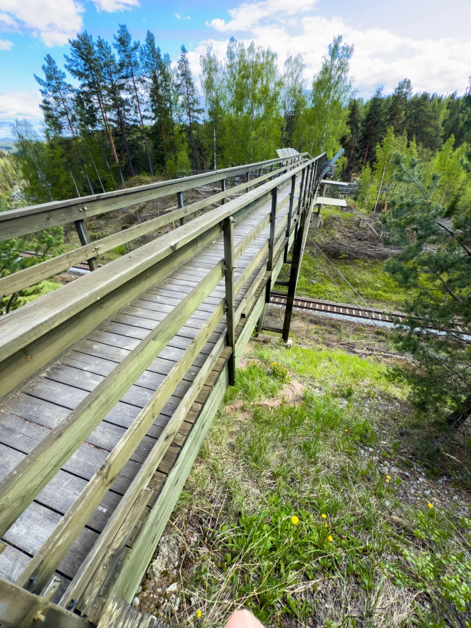 Loopbrug over spoorweg