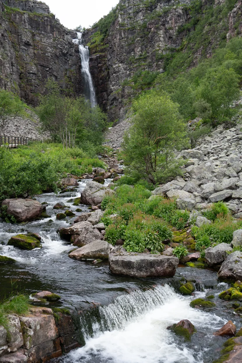 Njupeskär canyon